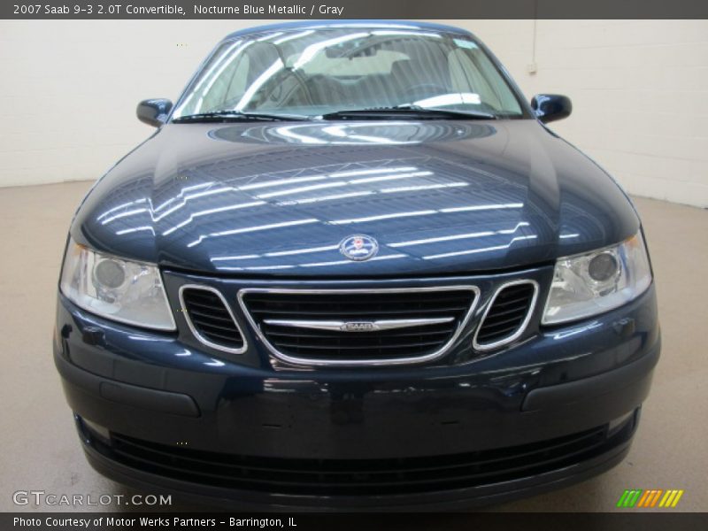Nocturne Blue Metallic / Gray 2007 Saab 9-3 2.0T Convertible
