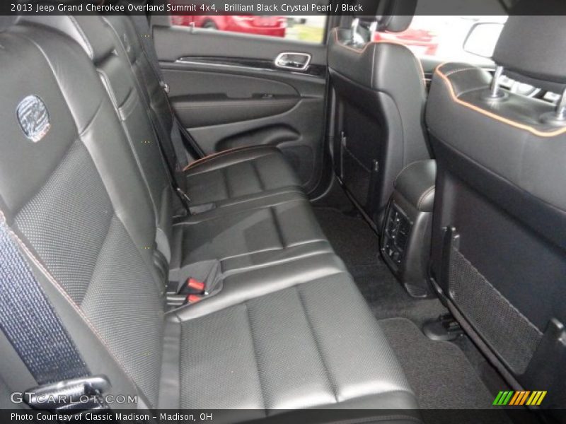 Brilliant Black Crystal Pearl / Black 2013 Jeep Grand Cherokee Overland Summit 4x4