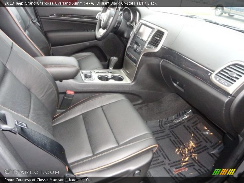Brilliant Black Crystal Pearl / Black 2013 Jeep Grand Cherokee Overland Summit 4x4