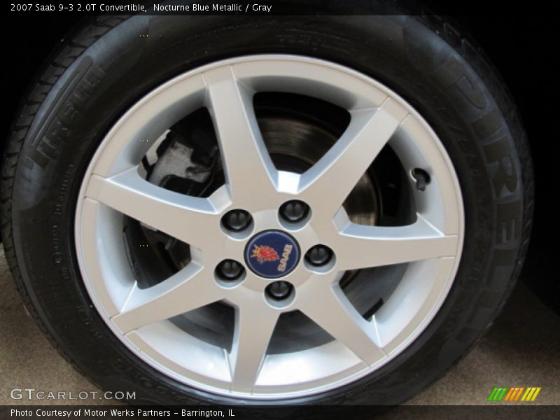 Nocturne Blue Metallic / Gray 2007 Saab 9-3 2.0T Convertible