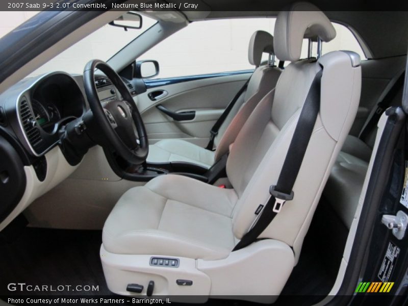 Nocturne Blue Metallic / Gray 2007 Saab 9-3 2.0T Convertible
