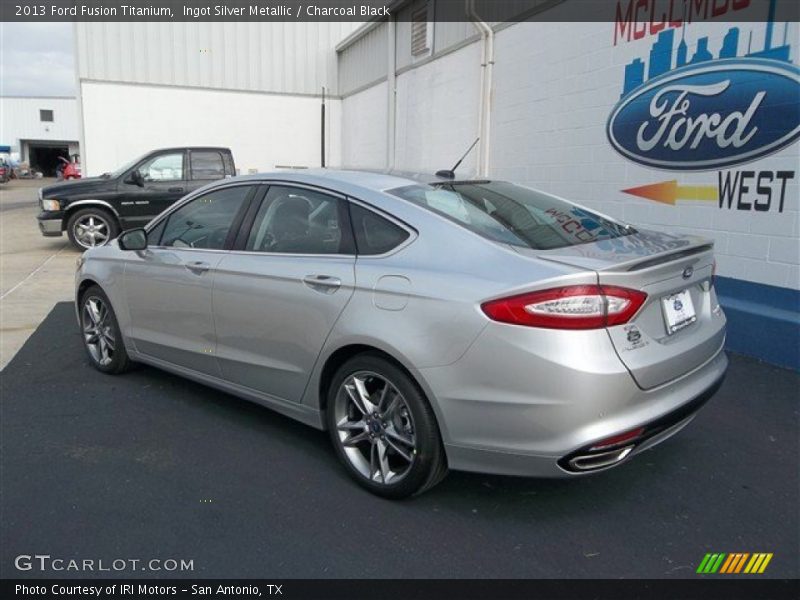 Ingot Silver Metallic / Charcoal Black 2013 Ford Fusion Titanium