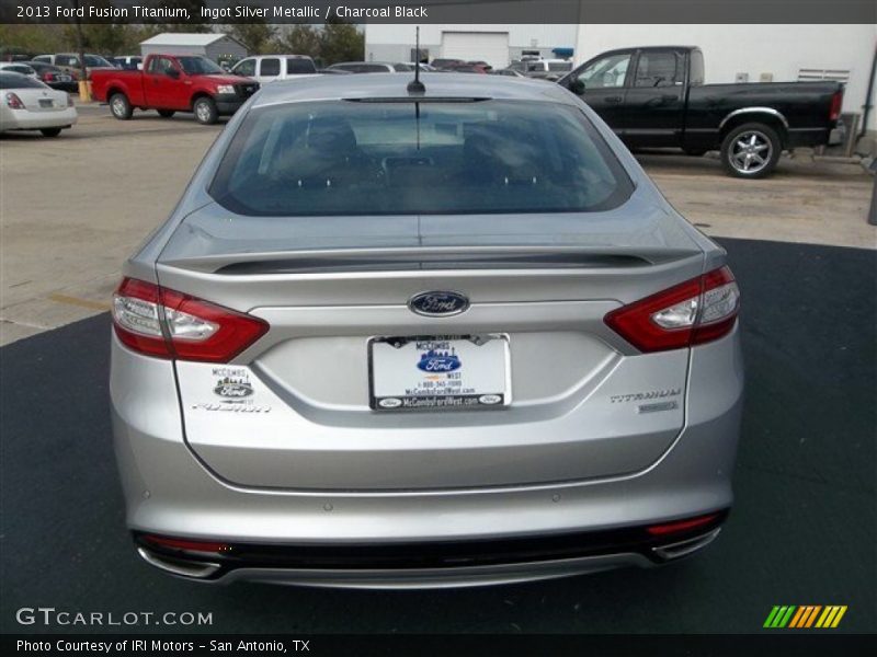Ingot Silver Metallic / Charcoal Black 2013 Ford Fusion Titanium