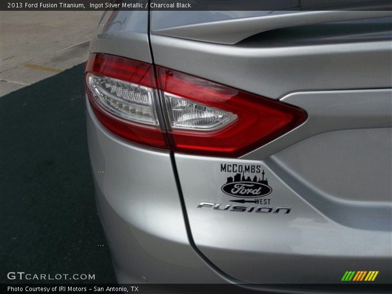 Ingot Silver Metallic / Charcoal Black 2013 Ford Fusion Titanium