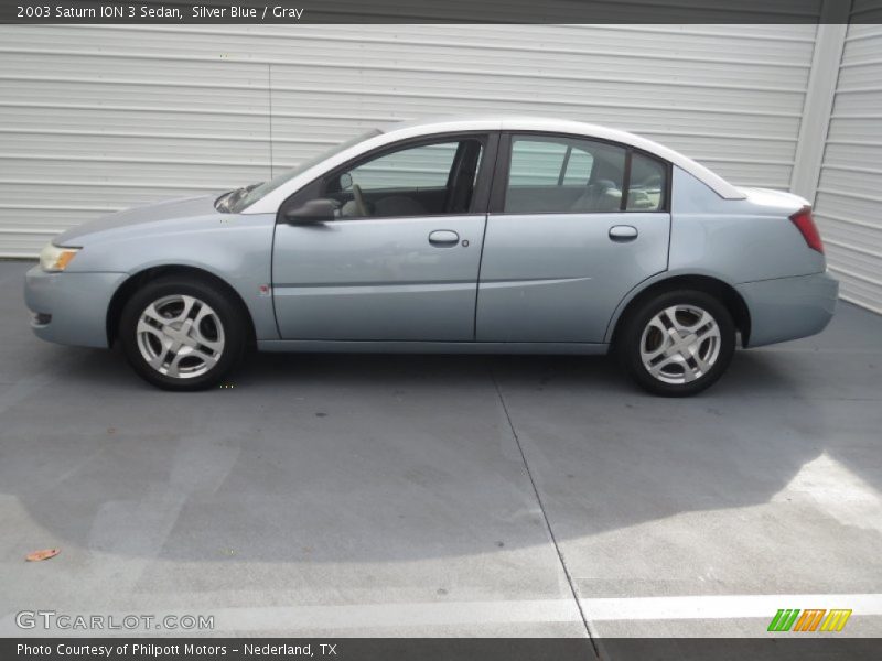 Silver Blue / Gray 2003 Saturn ION 3 Sedan