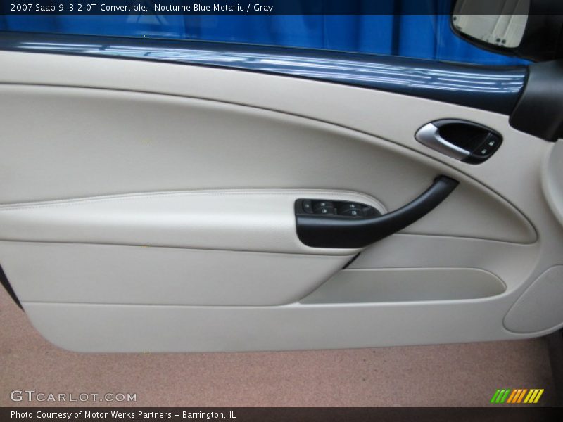 Nocturne Blue Metallic / Gray 2007 Saab 9-3 2.0T Convertible