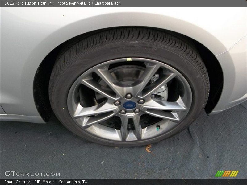 Ingot Silver Metallic / Charcoal Black 2013 Ford Fusion Titanium