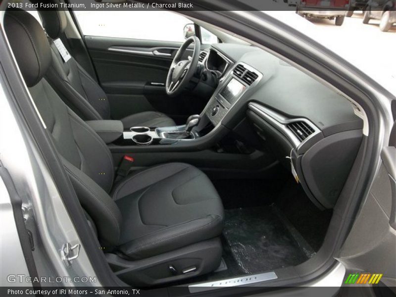 Ingot Silver Metallic / Charcoal Black 2013 Ford Fusion Titanium
