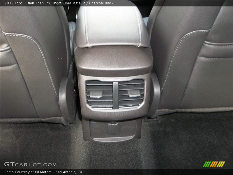 Ingot Silver Metallic / Charcoal Black 2013 Ford Fusion Titanium