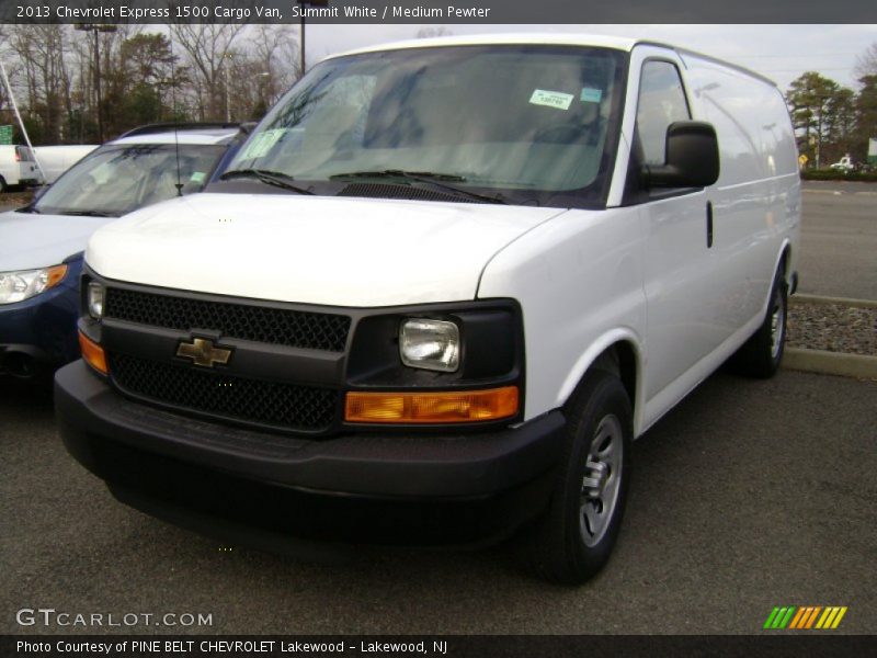 Summit White / Medium Pewter 2013 Chevrolet Express 1500 Cargo Van