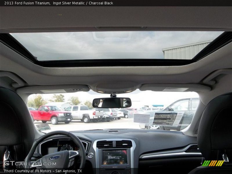 Ingot Silver Metallic / Charcoal Black 2013 Ford Fusion Titanium