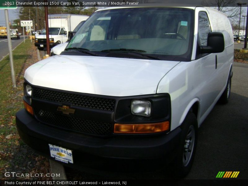 Summit White / Medium Pewter 2013 Chevrolet Express 1500 Cargo Van