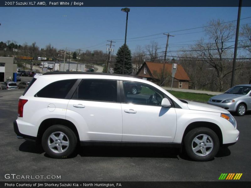 Pearl White / Beige 2007 Suzuki XL7 AWD