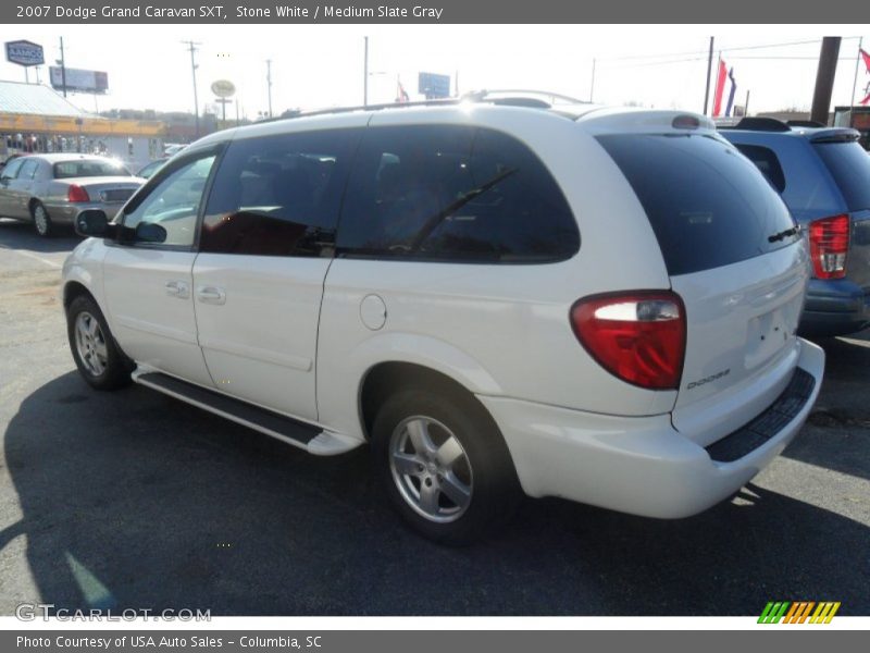 Stone White / Medium Slate Gray 2007 Dodge Grand Caravan SXT