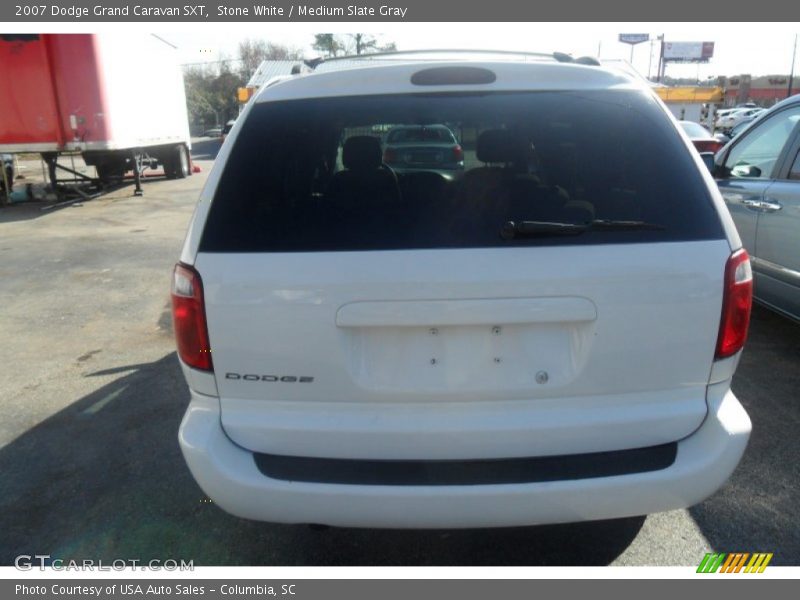 Stone White / Medium Slate Gray 2007 Dodge Grand Caravan SXT