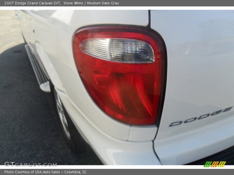 Stone White / Medium Slate Gray 2007 Dodge Grand Caravan SXT