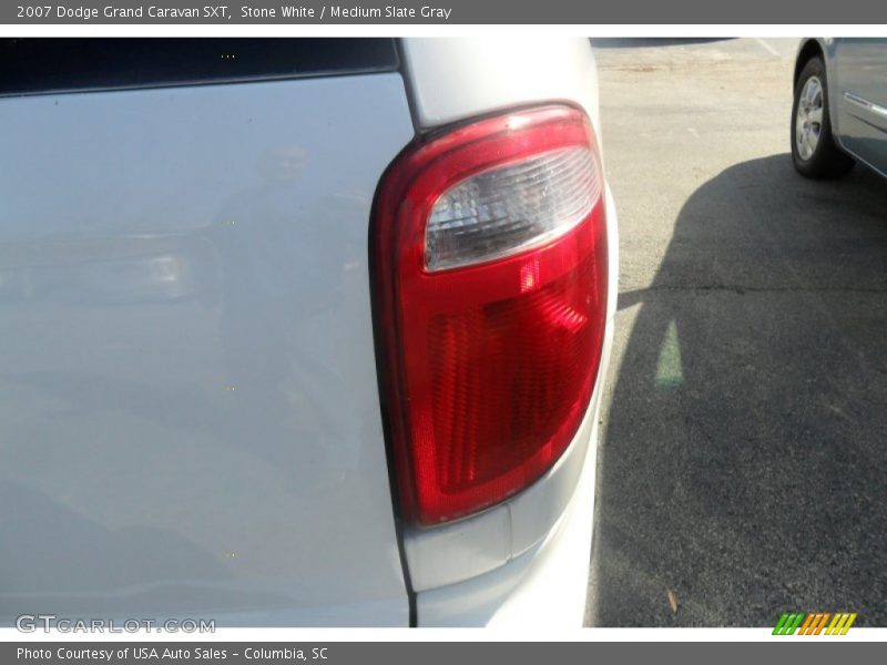 Stone White / Medium Slate Gray 2007 Dodge Grand Caravan SXT