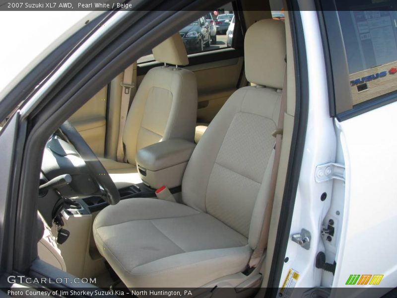 Pearl White / Beige 2007 Suzuki XL7 AWD
