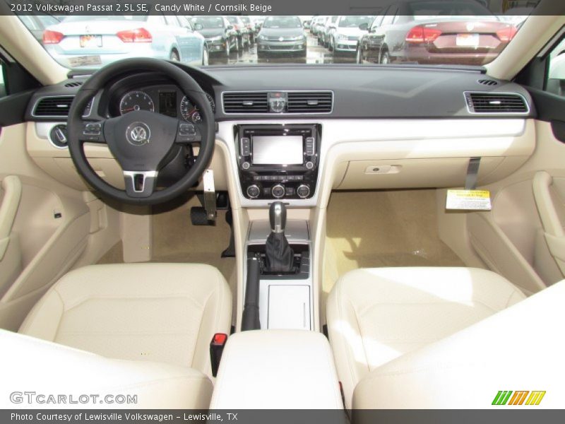 Candy White / Cornsilk Beige 2012 Volkswagen Passat 2.5L SE