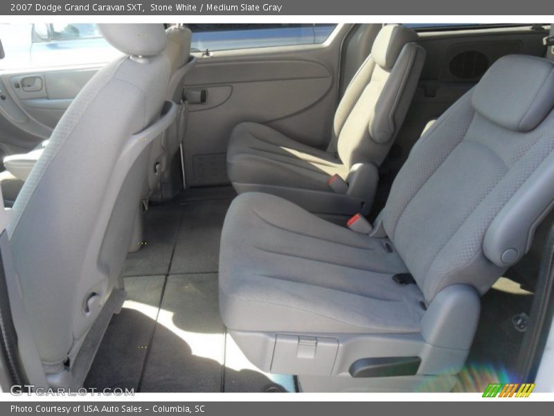 Stone White / Medium Slate Gray 2007 Dodge Grand Caravan SXT