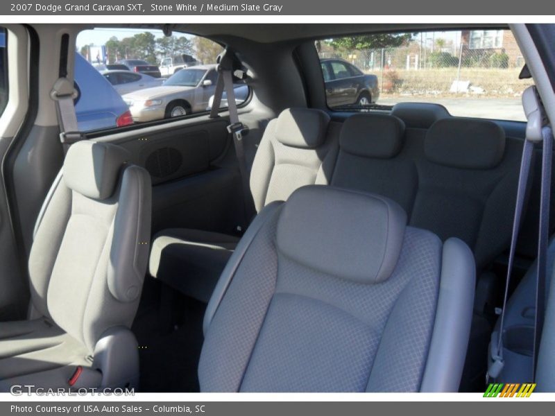 Stone White / Medium Slate Gray 2007 Dodge Grand Caravan SXT
