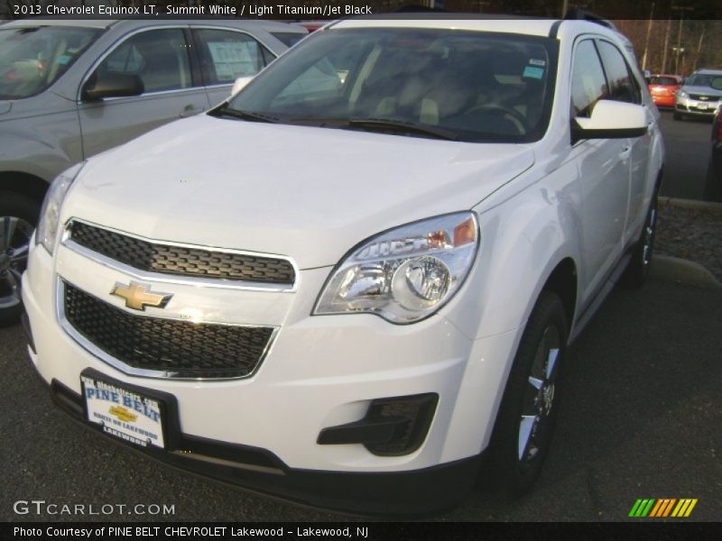 Summit White / Light Titanium/Jet Black 2013 Chevrolet Equinox LT