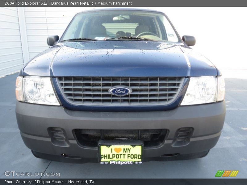 Dark Blue Pearl Metallic / Medium Parchment 2004 Ford Explorer XLS
