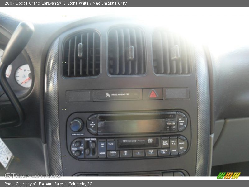 Stone White / Medium Slate Gray 2007 Dodge Grand Caravan SXT