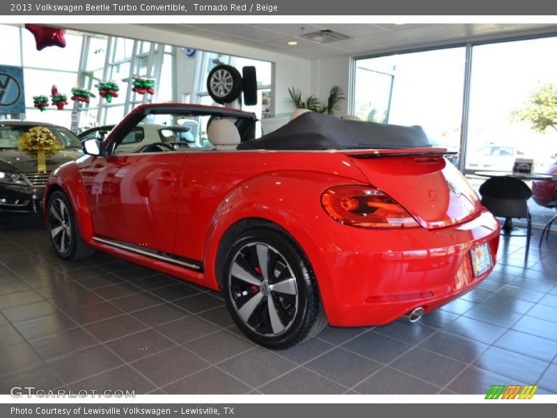 Tornado Red / Beige 2013 Volkswagen Beetle Turbo Convertible