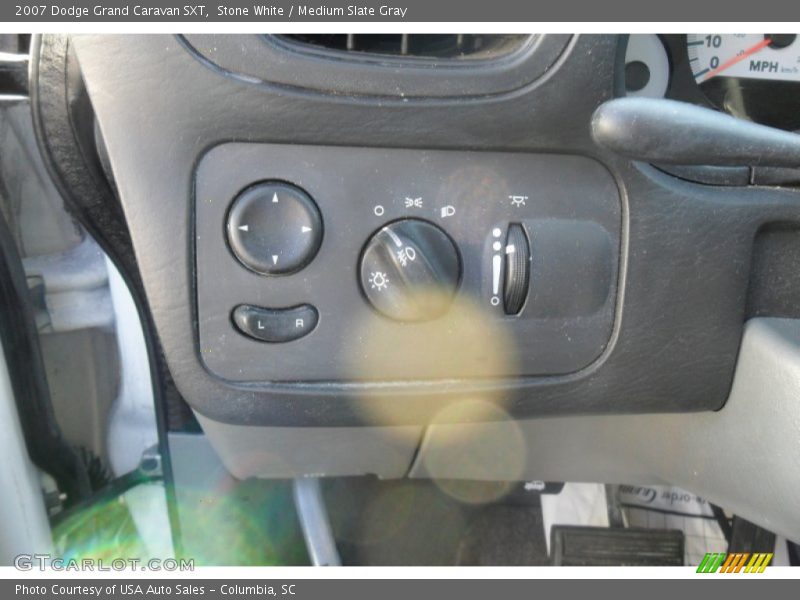 Stone White / Medium Slate Gray 2007 Dodge Grand Caravan SXT
