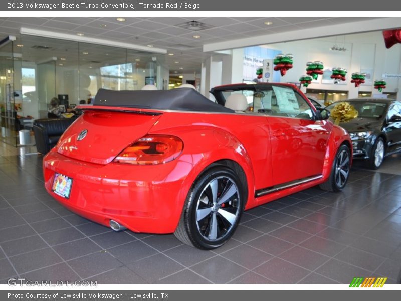 Tornado Red / Beige 2013 Volkswagen Beetle Turbo Convertible