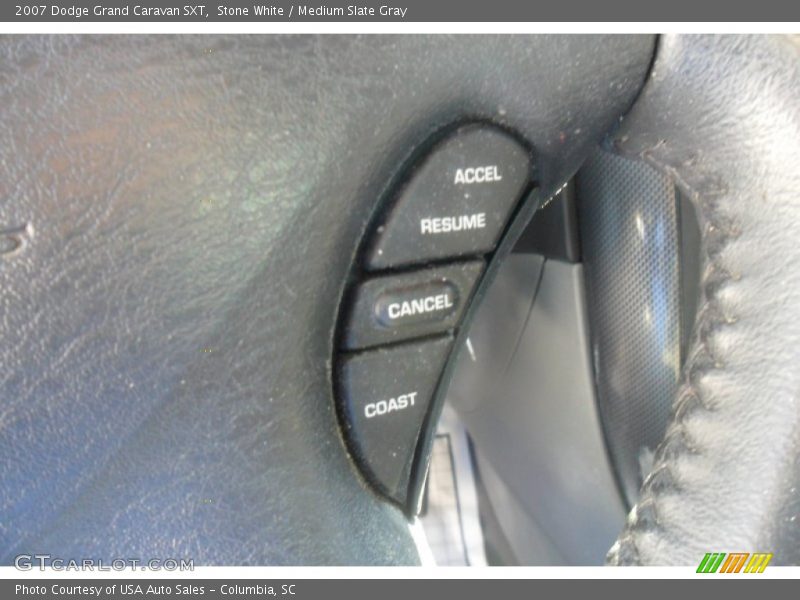 Stone White / Medium Slate Gray 2007 Dodge Grand Caravan SXT