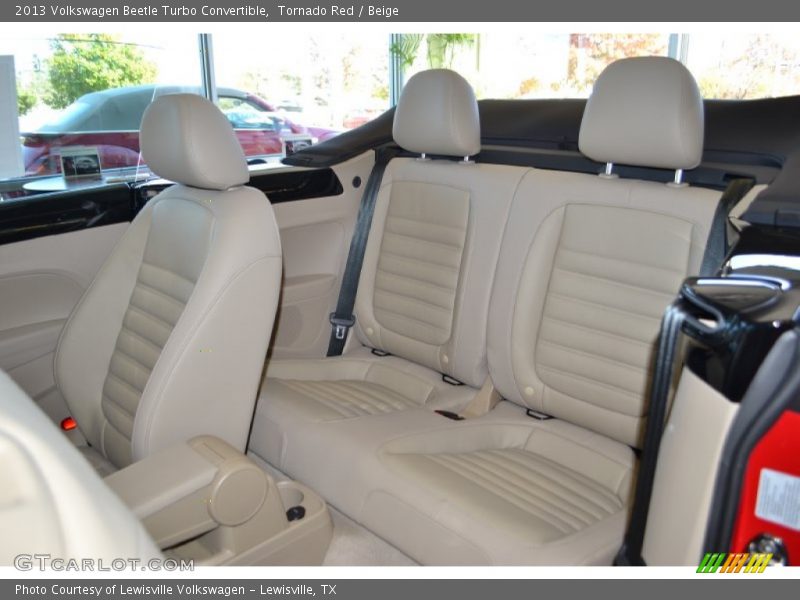 Rear Seat of 2013 Beetle Turbo Convertible