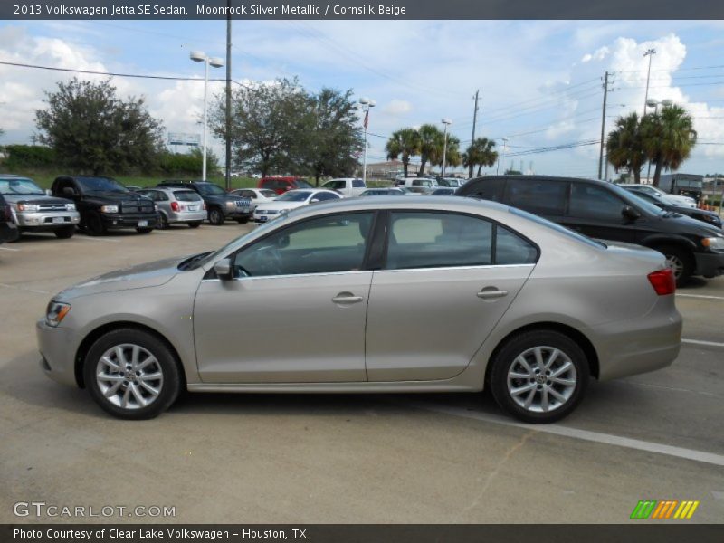 Moonrock Silver Metallic / Cornsilk Beige 2013 Volkswagen Jetta SE Sedan