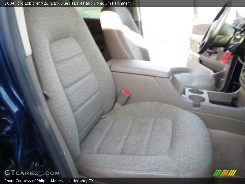 Dark Blue Pearl Metallic / Medium Parchment 2004 Ford Explorer XLS