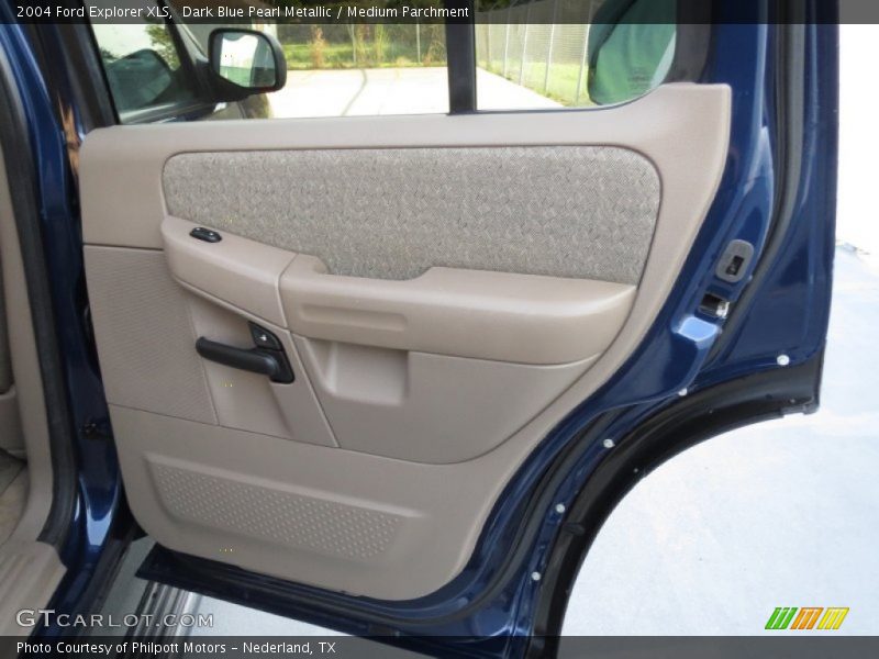Dark Blue Pearl Metallic / Medium Parchment 2004 Ford Explorer XLS
