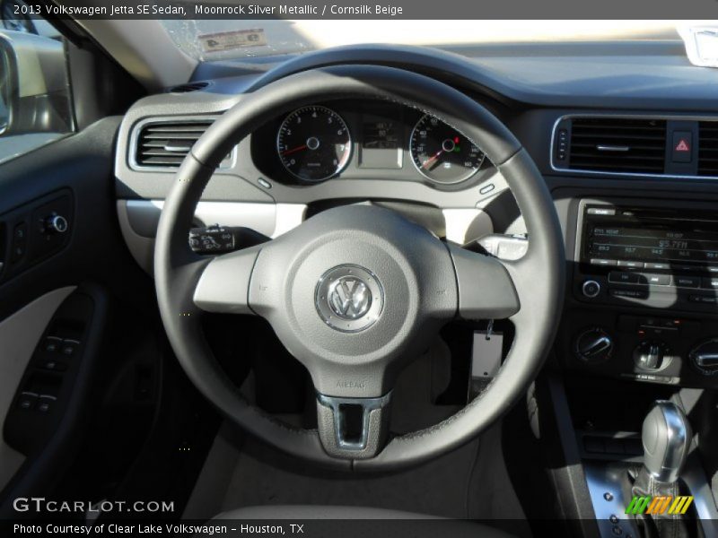 Moonrock Silver Metallic / Cornsilk Beige 2013 Volkswagen Jetta SE Sedan