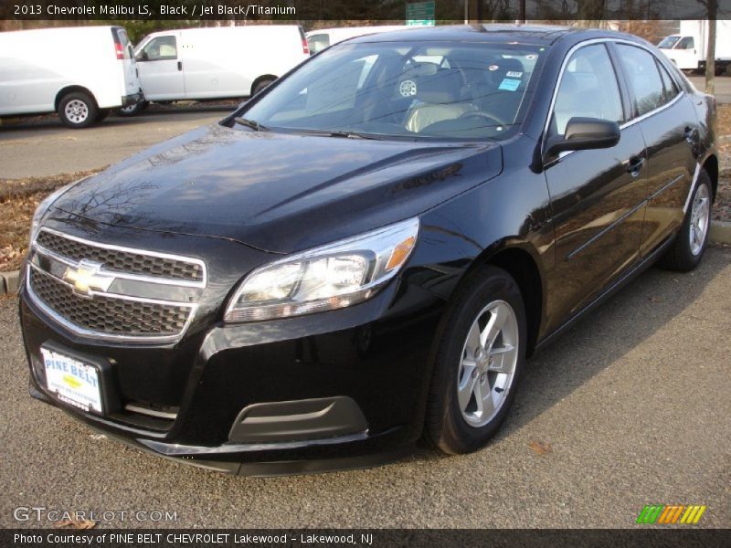 Black / Jet Black/Titanium 2013 Chevrolet Malibu LS