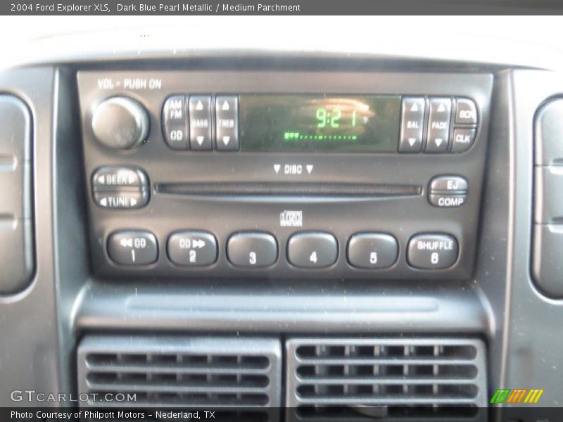 Dark Blue Pearl Metallic / Medium Parchment 2004 Ford Explorer XLS