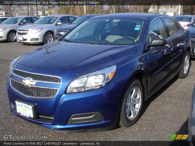 Blue Topaz Metallic / Jet Black/Titanium 2013 Chevrolet Malibu LS