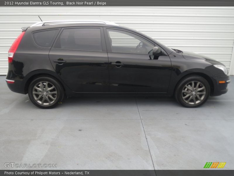 Black Noir Pearl / Beige 2012 Hyundai Elantra GLS Touring
