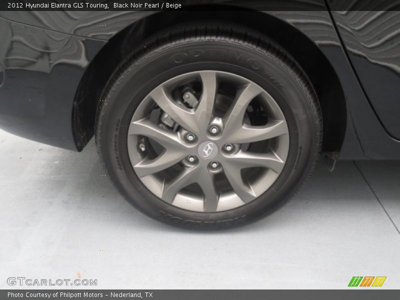 Black Noir Pearl / Beige 2012 Hyundai Elantra GLS Touring