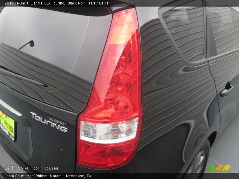 Black Noir Pearl / Beige 2012 Hyundai Elantra GLS Touring