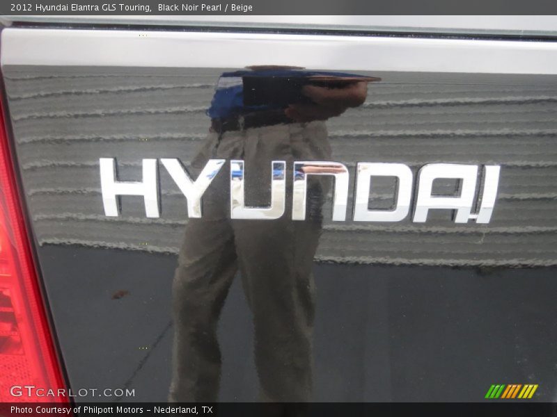 Black Noir Pearl / Beige 2012 Hyundai Elantra GLS Touring