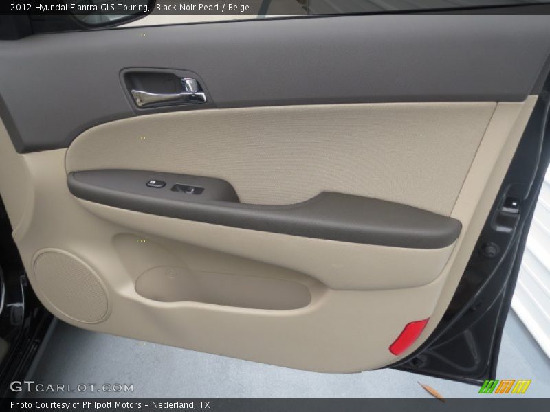 Black Noir Pearl / Beige 2012 Hyundai Elantra GLS Touring