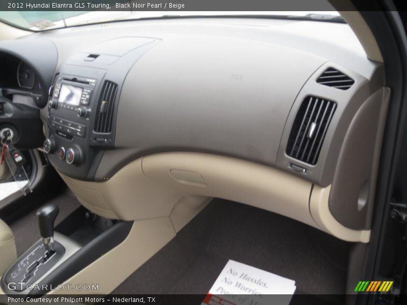 Black Noir Pearl / Beige 2012 Hyundai Elantra GLS Touring