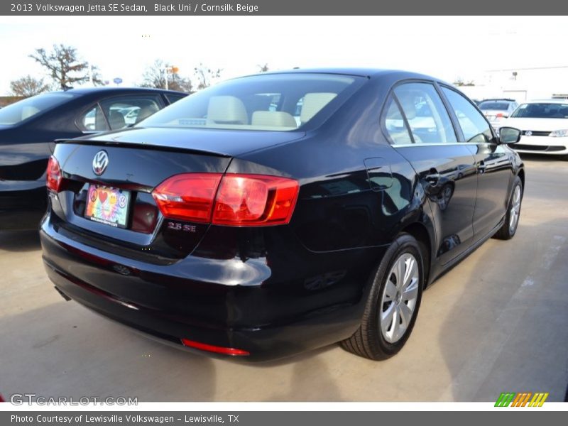 Black Uni / Cornsilk Beige 2013 Volkswagen Jetta SE Sedan