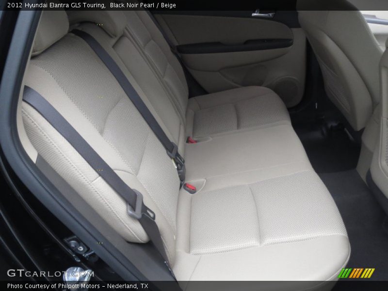 Black Noir Pearl / Beige 2012 Hyundai Elantra GLS Touring