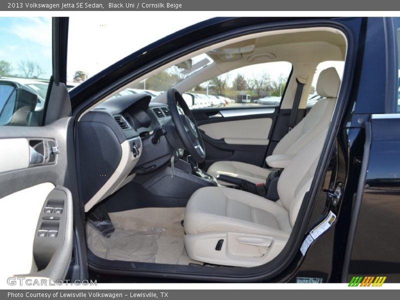 Black Uni / Cornsilk Beige 2013 Volkswagen Jetta SE Sedan