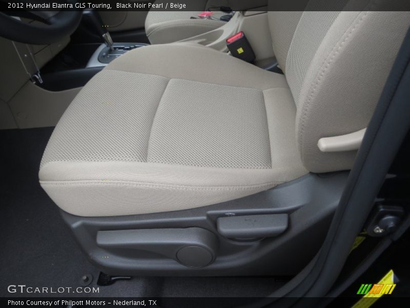 Black Noir Pearl / Beige 2012 Hyundai Elantra GLS Touring